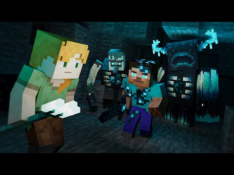 THE WARDEN - Alex and Steve Life (Minecraft animation)