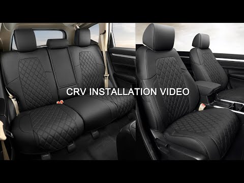 How to Install GIANT PANDA Honda CRV 2017-2022 Custom Seat Covers (Faux Leather)
