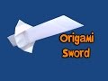 Origami - Espada (How To Make Origami - Sword ...