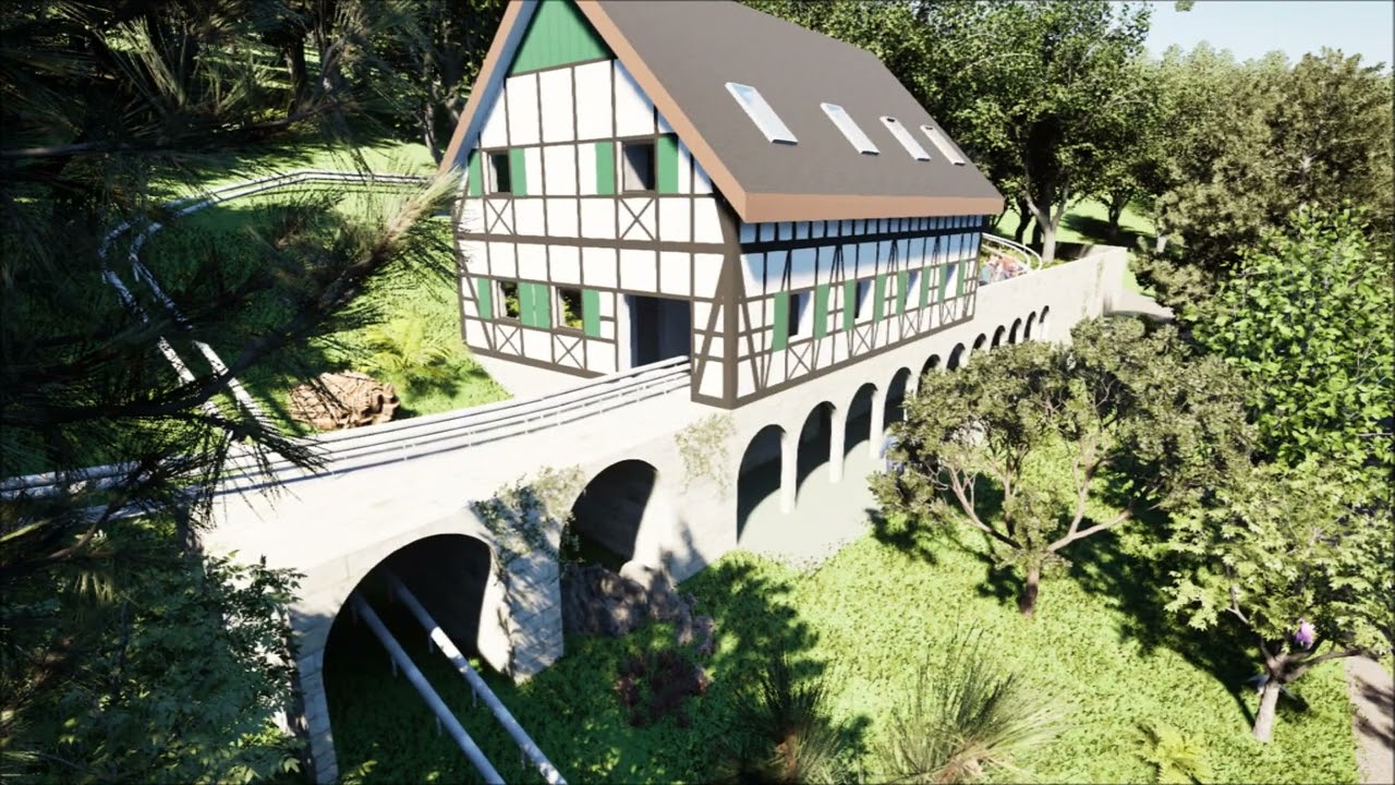 Konzeptzeichnungen zum geplanten Ein- und Ausstiegsgebäude thumbnail