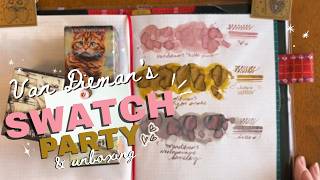 Van Dieman's Ink Haul & Swatches🌸| Unboxing + Swatch Party