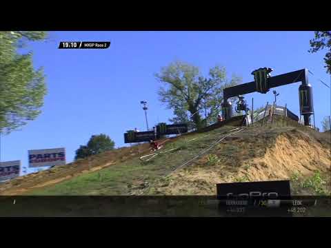 Gautier Paulin crash - MXGP Race 2 - MXGP of Italy 2020