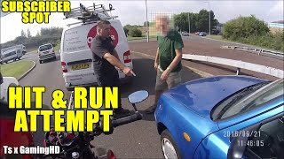 Motorcycle Hit &amp; Run : Van Man Saves The Day!