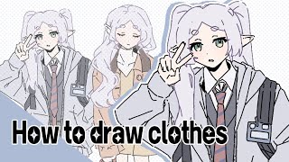 how to draw clothes