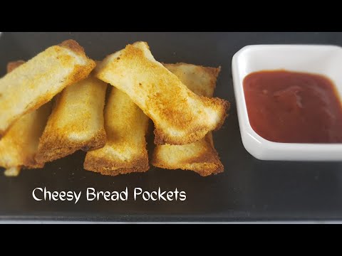 Cheesy Bread Pockets in Air Fryer | Quick and Easy Air Fryer Snack for Kids