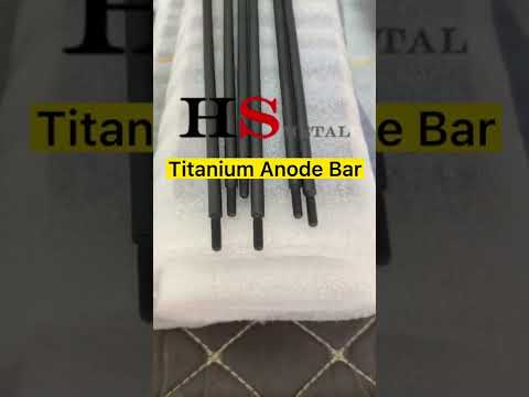 Ruthenium iridium titanium anode bar HS metal