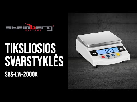 vaizdo įrašas - Tiksliosios svarstyklės - 2 000 g / 0,05 g