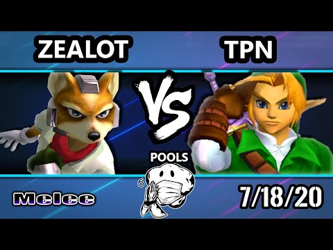 GOML 2020 SSBM - Zealot (Fox) Vs. TPN (Link) Melee Pools