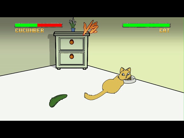 Cat vs Cucumber
