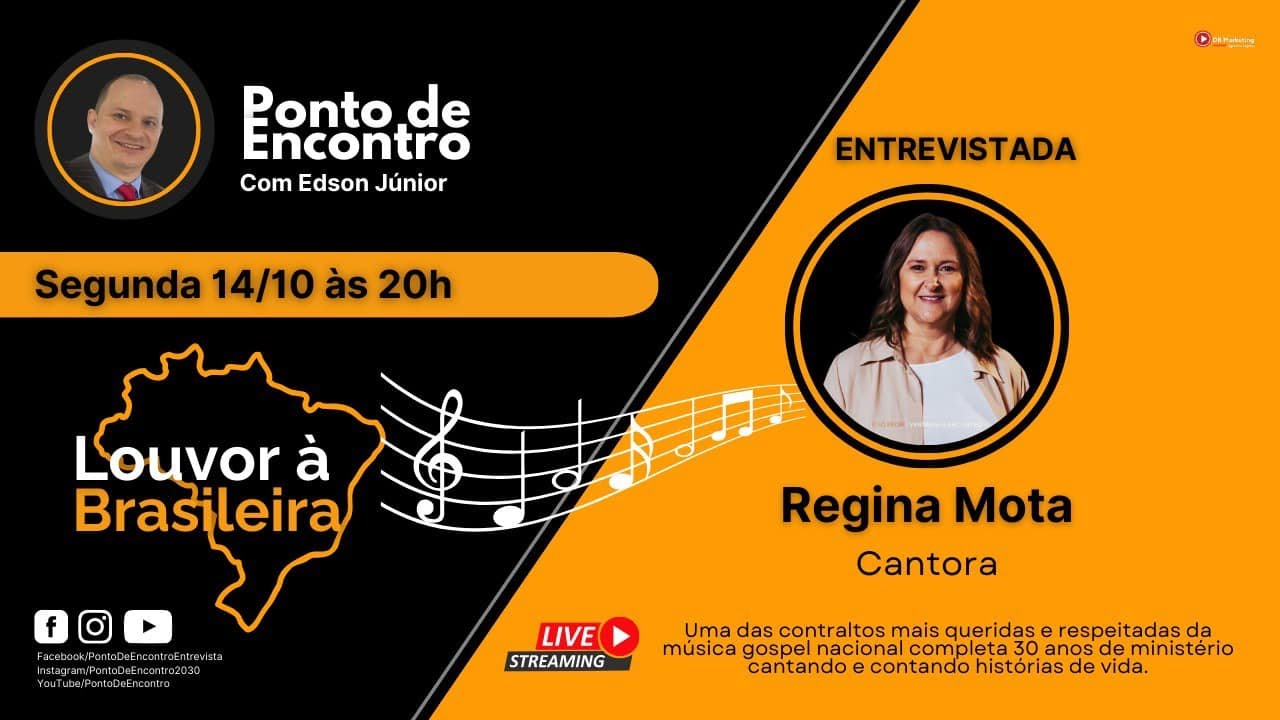 LOUVOR À BRASILEIRA  |  PONTO DE ENCONTRO apresenta REGINA MOTA