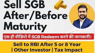 How to Sell SGB After Maturity | How to Sell SGB to RBI | Sell SGB on Zerodha Groww | SGB Withdrawal