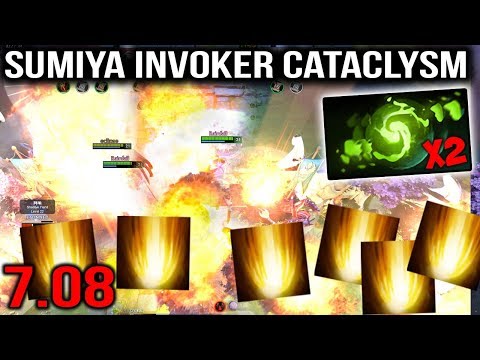 Sumiya Invoker Cataclysm Refresher Combo 20x Sunstrike WTF Dota 2