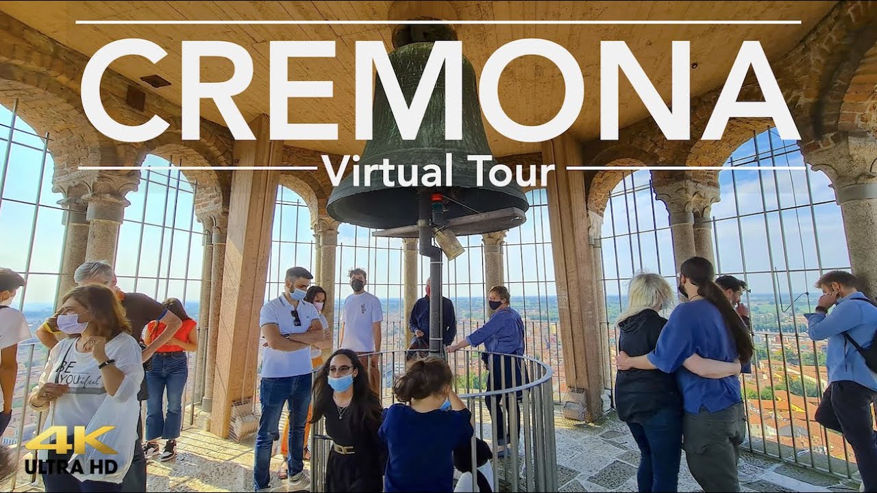 Immersive street-level walking tour through Cremona Torrazzo, Italy, showcasing authentic urban landscapes, local architecture, and the vibrant atmosphere of the city's neighborhoods