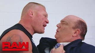 Brock Lesnar reminds Paul Heyman that they are not