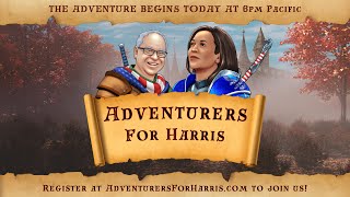 Adventurers for Harris D&D Live Play! | Democracy and Dragons | Donate Now!