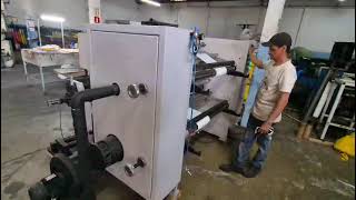 Rebobinadeira Retrofitada 1200mm Marca Permak - Vídeo