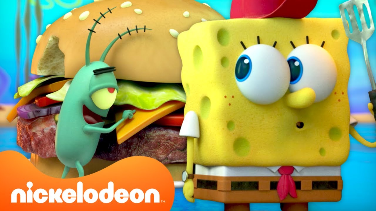 Plankton's FIRST TIME Stealing the Krabby Patty Formula 🍔 | Kamp Koral | SpongeBob
