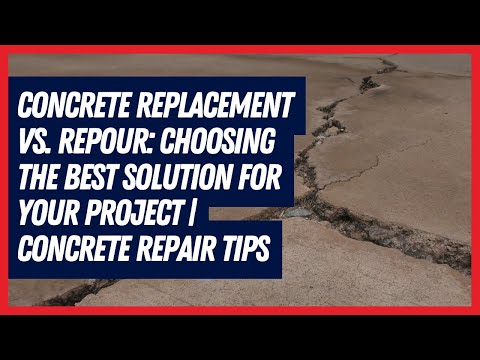 Concrete Replacement vs. Repour: Choosing the Best Solution for Your Project | Concrete Repair Tips