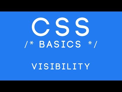 CSS Basics Tutorial 26 Visibility