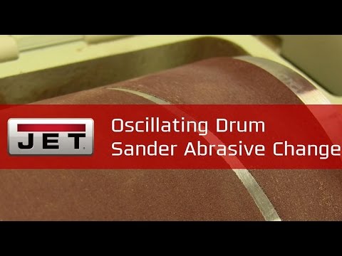 JET 22-44OSC-CS Oscillating Drum Sander - Abrasive Change