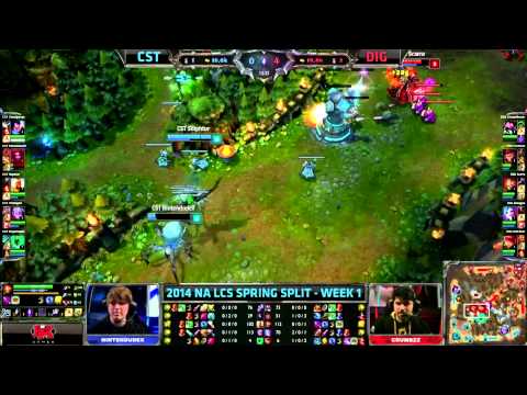 NA LCS S4 Spring W1D2: Team Coast vs Team Dignitas