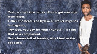 Childish Gambino - 3005 - Lyrics
