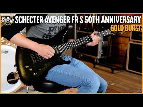 Schecter Avenger FR-S 50th Anniversary - Ebony - 50th Gold Burst Bild 10