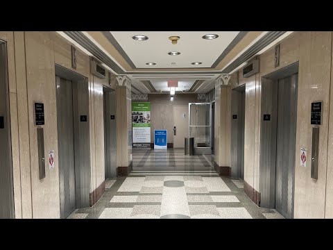 Custom Buttons! Modernized Otis AutoTronic Elevators - Huntington Tower - Akron, OH