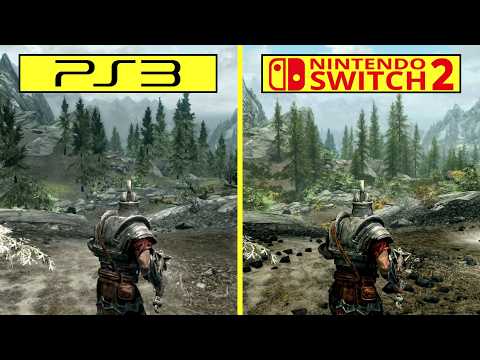 Skyrim PS3 vs Switch 2 – 14 Years of Graphics Evolution | Graphics Comparison