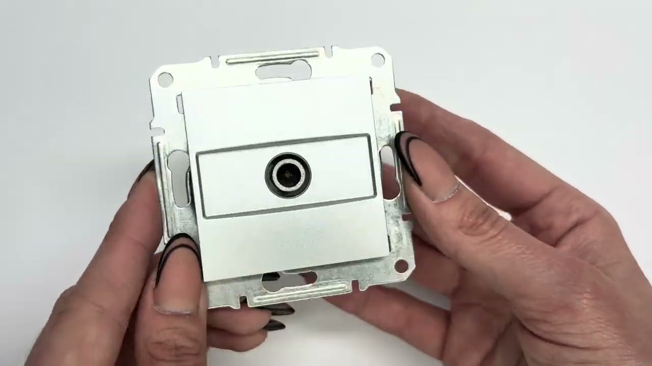 Розетка концевая телевизионная SCHNEIDER Asfora алюминий EPH3200161