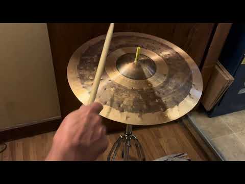 Buffalo Cymbalsmiths 18" B8 Tricked up and Sizzled 2026 - traditional patina image 5