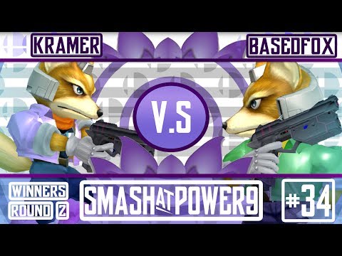 SAP9 #34 - Kramer (Blue) VS BasedFox (Green) - SSBM - Winners Round 2