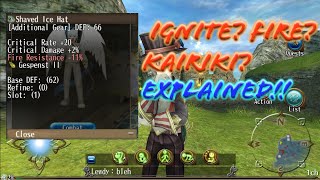 Shaved Ice Fire Resist!? Ignite!? Fire Damage!? Explained!! And test low equip - Toram Online