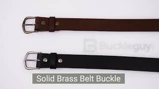 Solid Brass Belt Buckle - Buckleguy Leather Craft Supplies