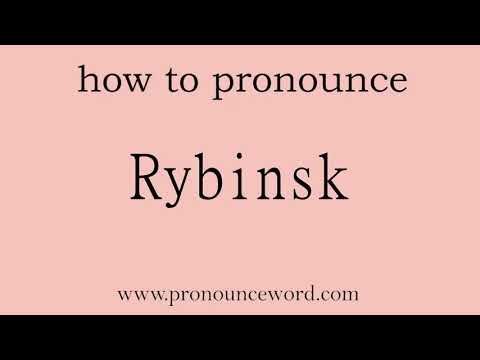 Rybinsk. How to pronounce the english word Rybinsk .Start with R. Learn from me.