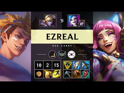 Ezreal ADC vs Jinx: Legendary - KR Challenger Patch 14.23