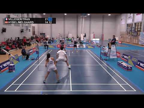 Match point - Villeger / Tran vs Hybel / Melgaard - XD, SF - Polish Int. 2021