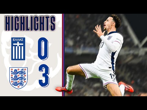 INCREDIBLE Curtis Jones Debut! | Greece 0-3 England | Nations League | Highlights