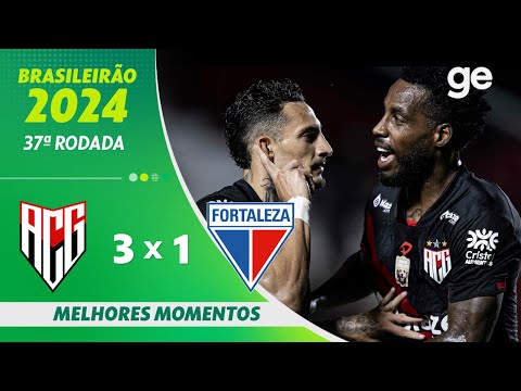 Gols e lances de Atlético-GO x Fortaleza