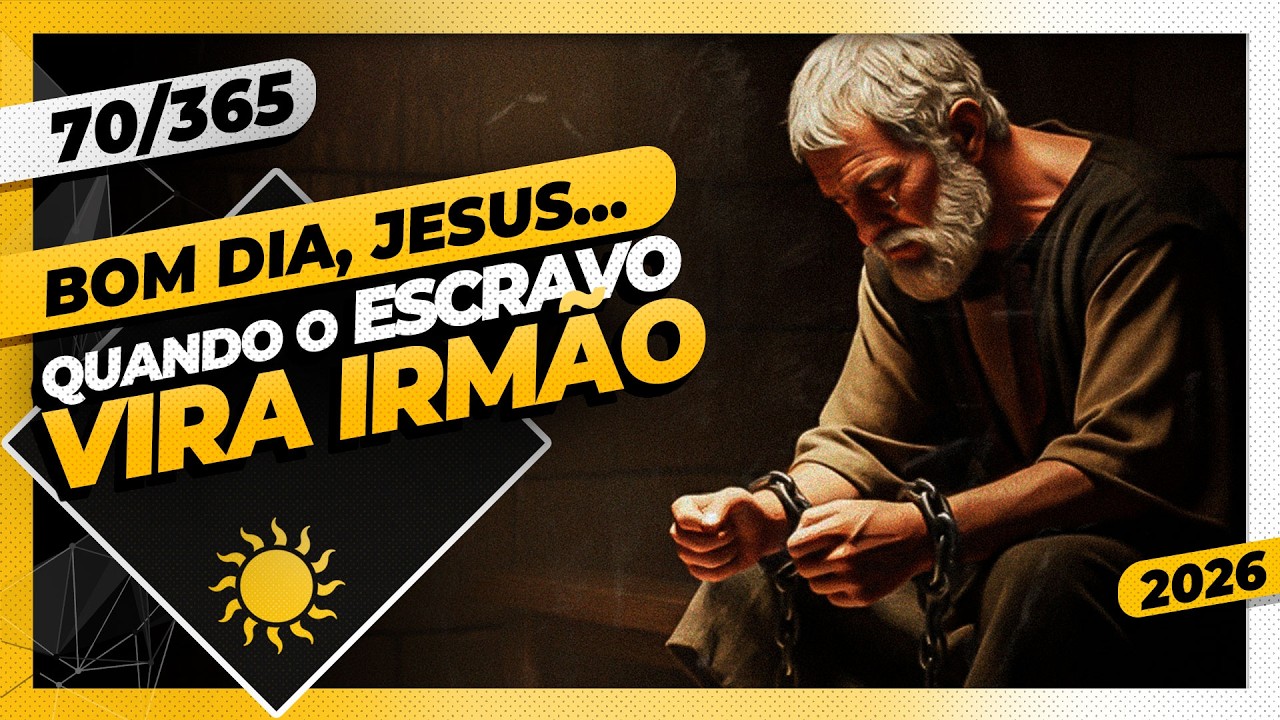 QUANDO O ESCRAVO VIRA IRMÃO - Bom dia, Jesus! 70/365 (2026)