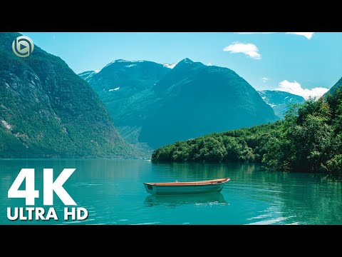 FLYING OVER NATURESCAPE (4K UHD) - Relaxing Music Along With Beautiful Nature Videos - 4K Video