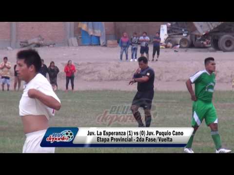 JUV. LA ESPERANZA (1) vs (0) JUV. PUQUIO CANO - ETAPA PROVINCIAL - 2DA FASE/VUELTA 2017.