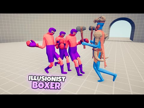 ILLUSIONIST BOXER 1 vs 1 UNITS | TABS Totally Accurate Battle Simulator Gameplay
