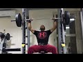 Strict 225lbs over Head Press After Chest Workout