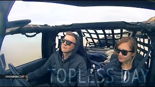 Jeep Go Topless Day over 120 Jeeps on the beach