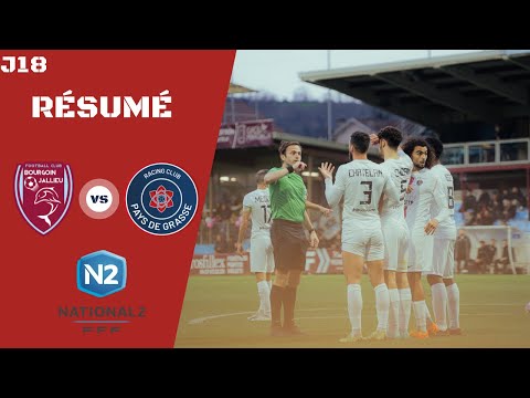 RÉSUMÉ - FC BOURGOIN-JALLIEU / RC PAYS DE GRASSE (2-1) - NATIONAL 2 (J18)