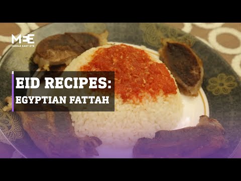 Traditional Egyptian Eid fattah recipe