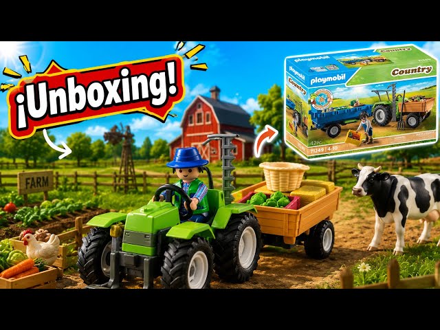 Vídeo relacionado con PLAYMOBIL Country 71250 Tienda de Granja 24 Horas, Bicicleta con Remolque, Tienda de Alimentos de Granja ecológica, Juguete sostenible para niños a Partir de 4 años