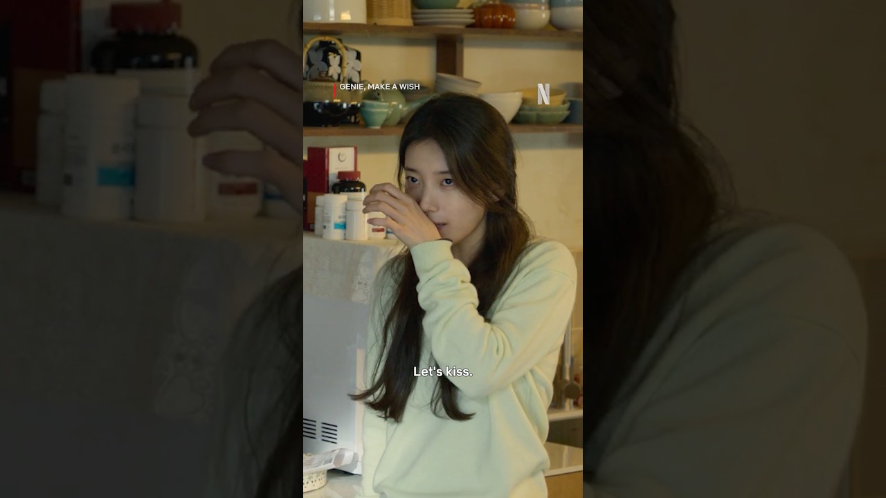 Kissing on demand, wherever, whenever #GenieMakeAWish #Netflix