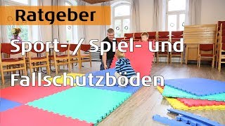 Sport- / Spiel-  und Fallschutzmatten Bodenbeläge von Planeo